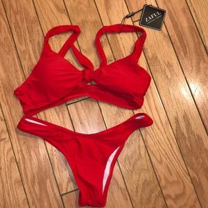 Zaful Red Bow Bikini. New with tags!